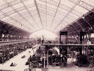 De Machinehal op de Parijse tentoonstelling, uit L