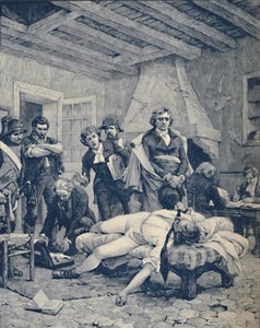 De dood van Pichegru, 1804, 1896 door M. Haider