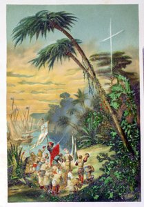De ontdekking van de Nieuwe Wereld door Christoffel Columbus (1451-1506) 1892