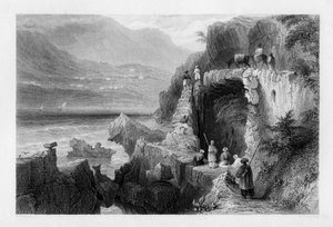 Het graf van St. George, Baai van Kesrouan, Syrië, 1841