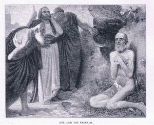 Job en zijn vrienden, uit The Magazine of Art 1893, Cassell and Company door M. Lavergne