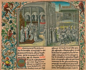 De Kroning van Hendrik IV van Engeland, circa 1399, 1907 door M Pfauth