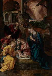 De Geboorte van Christus door Maarten de Vos