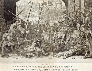 De Verovering van Tunis in 1535, plaat 7 uit 