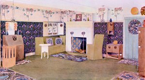 Ontwerp voor de Tekenzaal in Falkewood, c.1906 door Mackay Hugh Baillie Scott
