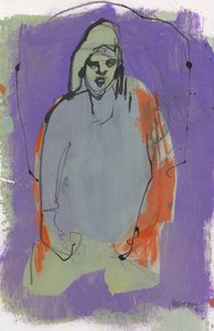 Schetsboek 10, 2024 (temperaverf, inkt, houtskool op papier) door Madgalena Morey