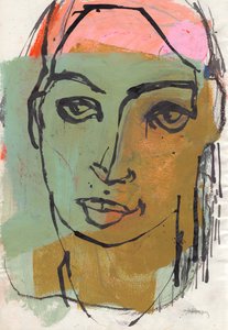 Schetsboek 25, 2025 (tempera, inkt op papier) door Madgalena Morey