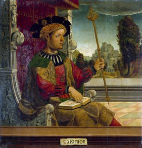 Koning Salomo door Maestro de Becerril