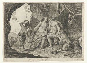 Huwelijk van Bacchus en Ariadne door Magdalena van de Passe (possibly)