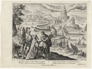 Pharos van Alexandrië door Magdalena van de Passe