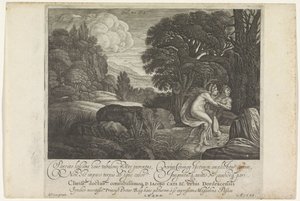 Salmacis en Hermaphroditus door Magdalena van de Passe