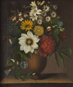 Vaas met bloemen door Magdalene Margrethe Bärens