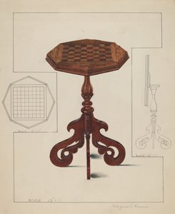 Checker-board Tafel-kantel Top, ca. 1936