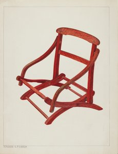 Opvouwbare Kinderstoel, ca. 1938 door Magnus S. Fossum