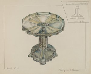 Glazen Taartstandaard, ca. 1936