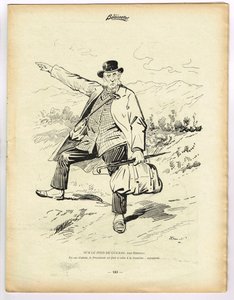 La Baionnette, Satirisch in Kleuren door Henri Maigrot