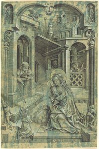 De Geboorte van Christus door Mair von Landshut