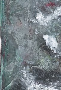 Donkere abstracte stroming door Maira Ribena