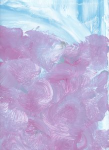 Dromerig, abstract in pasteltinten