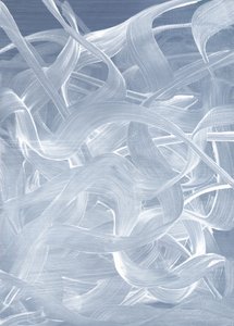 Stromend blauw – abstract