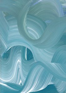 Vloeiende blauwe golven