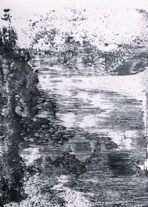 Monochrome rivierweerspiegeling