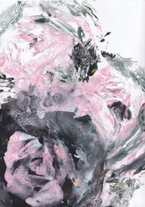 Roze Grijs Dynamisch Abstract