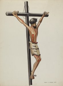 Bulto, Kruisbeeld, c. 1937 door Majel G. Claflin