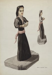 Bulto, Santa Rita, ca. 1937
