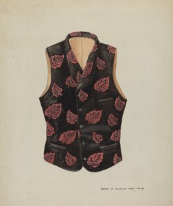 Geborduurde Fluwelen Vest