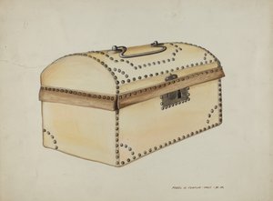 Met Leren Beklede Doos, ca. 1937 door Majel G. Claflin