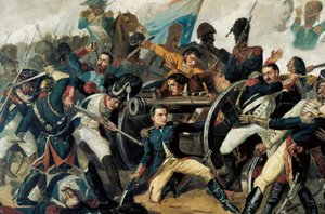 Spaanse Onafhankelijkheidsoorlog (1808-1814) de bevolking komt in opstand tegen de Franse bezetting door Napoleon I (detail)