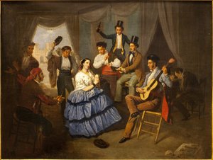 Danser in een carnavals huis