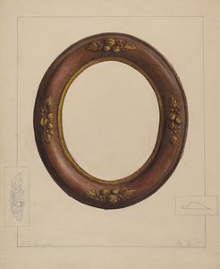 Schilderijlijst, ca. 1936 door Manuel G. Runyan