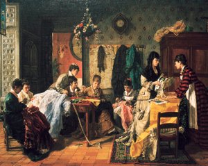 Naaiatelier door Manuel García Hispaleto