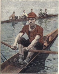 Roeiwedstrijd in Frankrijk