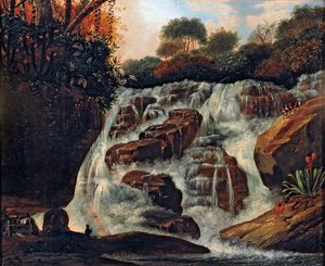 Grote Tijuca Waterval door Manuel de Araújo Porto Alegre