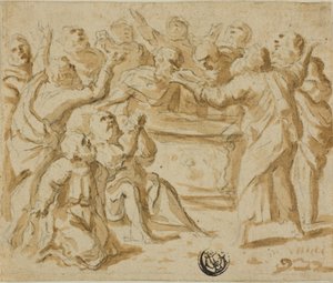 Hemelvaart van de Maagd: Onderste Helft door Marcantonio Bassetti