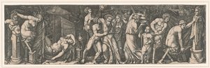 Bacchanalia door Marcantonio Raimondi
