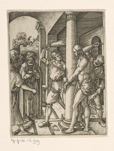 Geseling van Christus door Marcantonio Raimondi