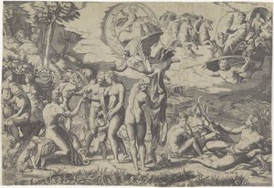 Oordeel van Paris door Marcantonio Raimondi