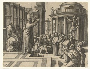 Paulus predikt in Athene