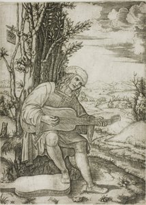 Philoteo Achillini door Marcantonio Raimondi