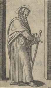Sint Paulus, zwaard in zijn rechterhand, uit de serie 