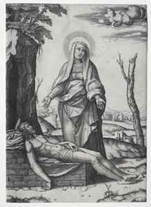 De Pieta door Marcantonio Raimondi