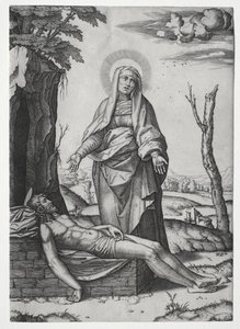 De Pieta door Marcantonio Raimondi