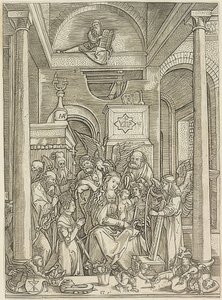 Verheerlijking van Maria door Marcantonio Raimondi