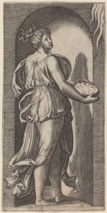 Hoop door Marcantonio Raimondi after Raphael