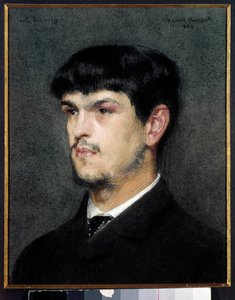 Portret van de Franse componist Claude Debussy (1862-1918) door Marcel Andre Baschet