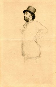 Edgar Degas met hoed